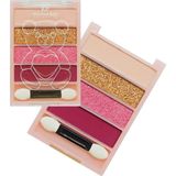 EstoreBox Eyeshadow 4'lü Göz Farı Simli Mini Makyaj Paleti No:4, SERASHINEGOZFARI260 - Standart