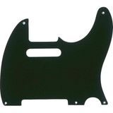 EstoreBox Fender Pure Pickguard, 52 Telecaster, 5-Hole - Black 1-Ply Telecaster Pickguard