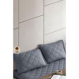 EstoreBox Formeya Pamuk Kapitone Yastık 2 Adet 50 x 70 (Gri)