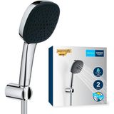 EstoreBox Grohe Vitalio 110 El Duşu Seti, 110MM Kare 2 Akışlı El Duşu, Duş Başlığı Tutucu, 1750MM Duş