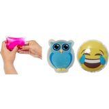 EstoreBox Gülen Emoji Baykuş Cep Sobasi,el Isitici,2 Adet Sicak Su Torbasi Pvc 9cm - Ada Çayı