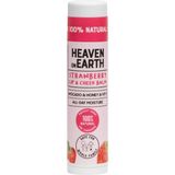 EstoreBox Heaven On EARTH%100 Doğal Strawberry Lip & Cheek Balm Nemlendirici Besleyici Renkli Çilekli Duda