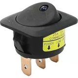 EstoreBox IC-132D Işıklı 3 Pinli 12 Volt 25 Amper Açma-Kapama Anahtarı Kırmızı - 0 - Siyah - 1 Adet