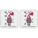 EstoreBox Iki Adet Kalpli Noel Cücesi Cep Sobasi,el Isitici,sicak Su Torbasi Pvc 10X9,5CM - Ada Çayı