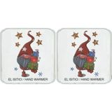 EstoreBox Iki Adet Yildizli Noel Cücesi Cep Sobasi,el Isitici,sicak Su Torbasi Pvc 10X9,5CM - Ada Çayı