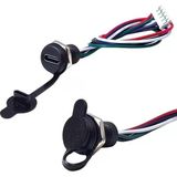 EstoreBox Intercom IC-266T-2 Pano Tip Type-C Şase Dişi 5pin Soketli Şarj ve Data Bağlantı Modülü Su Geçirmez - 0 - Siyah - 1 Adet