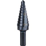 EstoreBox Klein Tools KTSB03 Kademeli Matkap Ucu - Yüksek Hız Çeliği - 2 Oluklu - Alüminyum Titanyum Nitrür K