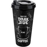 EstoreBox Kullan At Market Büyük Boy Kapaklı Kahve Bardağı 650ML-22OZ 1 Adet