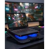 EstoreBox Laptop Soğutucu Stand Çift Fanlı 17 Inç Uyumlu Ayarlanabilir Notebook Altlığı - Ahşap