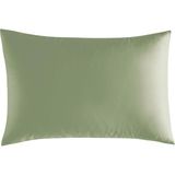 EstoreBox Linens Mix&match Pamuk Saten 2'li Standart Yastık Kılıfı Seti Koyu Yeşil - 001-Renkli