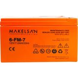 EstoreBox Makelsan 12V 7AH, Bakımsız, Kuru Akü. Ups Için Uygundur.