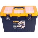 EstoreBox Mano Jmt/19 Organizerli Metal Kilitli Takım Çantası, Polipropilen, Siyah/sarı, 19 ’’