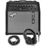 EstoreBox MGA-50HD Elektro Gitar Amfisi 50 Watt USB Şarjlı 4 Girişli (Kulaklık Kablo Dahil