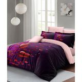 EstoreBox Monohome Sevgililer Günü Özel Çift Kişilik Nevresim Takımı Pamuk Saten Purple Love, MONOHOME66123 - 001-Renkli