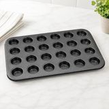 EstoreBox Muffin Cupcake Kalıbı – Yapışmaz Karbon Çelik Fırın Tepsisi, Kek Tart Kalıbı (6 Gözlü / 12 Gö - Altın
