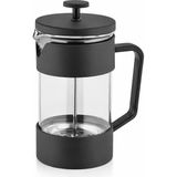 EstoreBox Mulier ZCM-7202 Fransız Presi, 330 Ml, Akrilik Malzeme Siyah Gövde, Manuel Kahve Demleme - Antik Altın