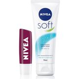 EstoreBox Nivea El Kremi 75ML, Dudak Bakım Nemlendirici Böğürtlen 4,8 gr