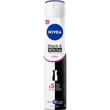 EstoreBox Nivea Kadın Sprey Deodorant Black&white Invisible Clear 200 Ml, 72 Saat Anti-Perspirant Koruma, Eko