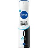 EstoreBox Nivea Kadın Sprey Deodorant Black&white Invisible Pure 72 Saat Anti-Perspirant Koruma, 150 ml