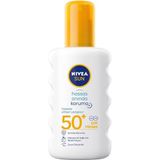 EstoreBox Nivea Sun SPF50 Anında Güneş Sprey 200ML, Hassas Ciltler Için Yatıştırıcı, Uva Uvb Korumas