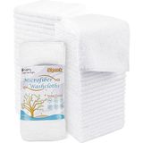EstoreBox Orighty Mikrofiber Keseler Havlu Seti 50'li Paket, Yüksek Emici Yumuşak Hissedilen Yüz Bezleri,