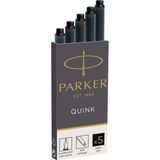 EstoreBox Parker Quink Dolma Kalem Kartuşu, Siyah, 5'li Kutu