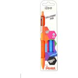 EstoreBox Pentel 1.0 mm Bazlı Mekanizmalı Roller Kalem - Izee - 4'lü Blister (F-P-S-V)