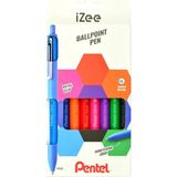 EstoreBox Pentel 1.0 mm Bazlı Mekanizmalı Roller Kalem - Izee - 8'li Blister (A-B-C-D-F-P-S-V)