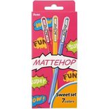 EstoreBox Pentel 1.0 mm Parlak Jel Roller Kalem - 7 Adet Blisterli - Mattehop