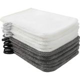 EstoreBox Phogary 10'lu Paket Mikrofiber Vücut Yıkama Eldiveni, Yumuşak Yüz Eldiveni, Banyo Spa Bezi, Yeniden