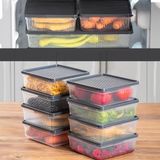EstoreBox Porsima 1169 8li Buzdolabı Organizer Mikrodalga Derin Dondurucuya Uygun Buzluk Bakliyat Saklama