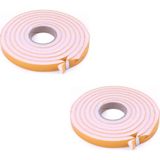 EstoreBox Promosyonca Kapı Sünger Bandı, Rüzgar Önleyici Izolasyon Bant, 19MM x 9mm x 2.5mt (2)