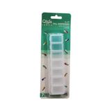 EstoreBox Qlux Ideas 7 Günlük Kutusu, Slim Uzun Dikdörtgen Pill Dispenser, Haftalık Hap Saklama Kutusu - Ada Çayı