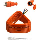 EstoreBox Seyyar 25 Metre Uzatma Kablosu Ttr Cca Telli 3x1.5 mm Elektrik Kablo Kalem Dişi Erkek Fiş