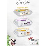 EstoreBox Sleepy 100'LÜ Arap Sabun Orkide Katkılı, Çözücü 30'lu Temizlik Havlusu Rosie Hediye