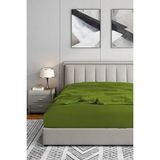 EstoreBox Soley 200X200 Lastikli Fitted Penye Çarşaf, Yeşil - 001-Renkli