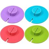 EstoreBox Sunup SN-38903 105MM Silikon Çay Poşeti Tutucu Bardak Kapağı - 0 - 19 lt - 000-Siyah