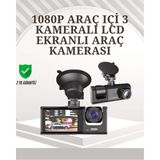EstoreBox Ta-01 1080P Ön 720P Arka ve Iç Kamera Sistemli Dvr - Adaçayı Yeşili