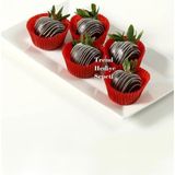 EstoreBox Takribi 200 Adet Küçük Boy Kırmızı Truff Çikolata Kağıdı, Muffin Kek Kalıbı, Lokum Kağıdı 35X20 mm - Altın