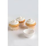 EstoreBox Takribi 200 Adet Mini Boy Beyaz Truff Çikolata Kağıdı, Muffin Kek Kalıbı, Lokum Kağıdı 30X20 mm Doğ - Altın