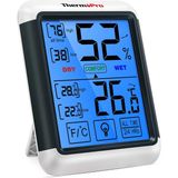 EstoreBox Thermopro TP55 Dijital Iç Mekan Higrometre Termometresi Sıcaklık Nem Monitörü Oda Nem Ölçer, Büy