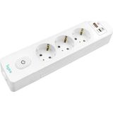 EstoreBox Üçlü Anahtarlı USB Hızlı Şarjlı (20W) Topraklı Priz, 2m, Çocuk Korumalı