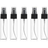 EstoreBox Uooom 5 Adet 30ML Güzellik Şeffaf Plastik Atomizer Boş Sprey Şişesi Ince Mist Şişe Seti