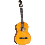 EstoreBox Valencia VC204L Klasik Gitar, Scale 4/4, Solak, Naturel Mat, Kapak