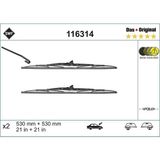 EstoreBox Valeo Swf Das Set Silecek Jeep Grand Cherokee Iii (2005-2010), Renault Clio Ii (2001-2010)