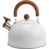 EstoreBox Valkyrie 3l Düdüklü Kettle Su Isıtıcı Çaydanlık Paslanmaz Çelik Yüksek Islıklı Beyaz