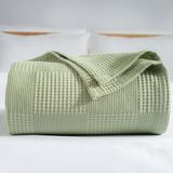 EstoreBox Waffle Desenli Pike Yatak Örtüsü Adaçayı Yeşil, Tek Kişilik Pike 160X230 Cm, 100% Pamuk, Hafif 4 Me - 001-Renkli - 10 x 11 cm