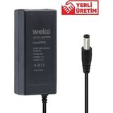 EstoreBox Weko 21 Volt 2 Amper Yerli Üretim Masaüsütü 5.5*2.5 Uçlu Şarjlı Matkap Adaptörü - Ahşap