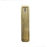 EstoreBox Zxx 980 Sürme Kapı Alından Çekilen Gömme Kulp 32 mm Antik Sarı Renk 10 x 2.5 cm