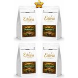 Estoria Coffee Menengiçli Türk Kahvesi 1kg ( 1000g)(4x250g) | Kafeinsiz | Geleneksel Gaziantep Lezzeti | Öğütülmüş - 1 kg